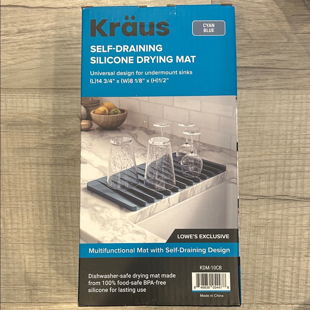 NIB Kräus Self-Draining Silicone Drying Mat